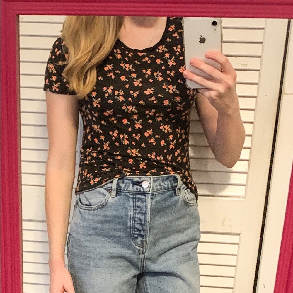 Forever 21 rose petal shirt